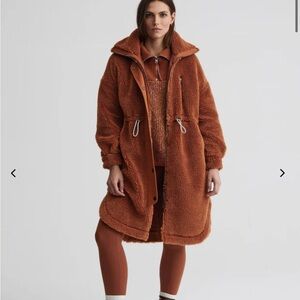 Varley Jones Coat Caramel Cafe Medium